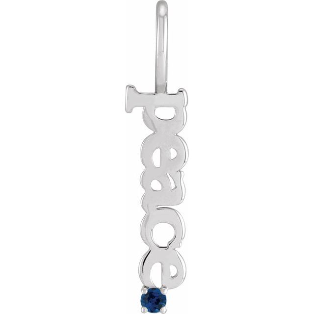Prital 0.05 Carat Blue Sapphire 4 Prong  Necklace